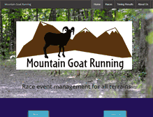 Tablet Screenshot of mountaingoatrunning.com